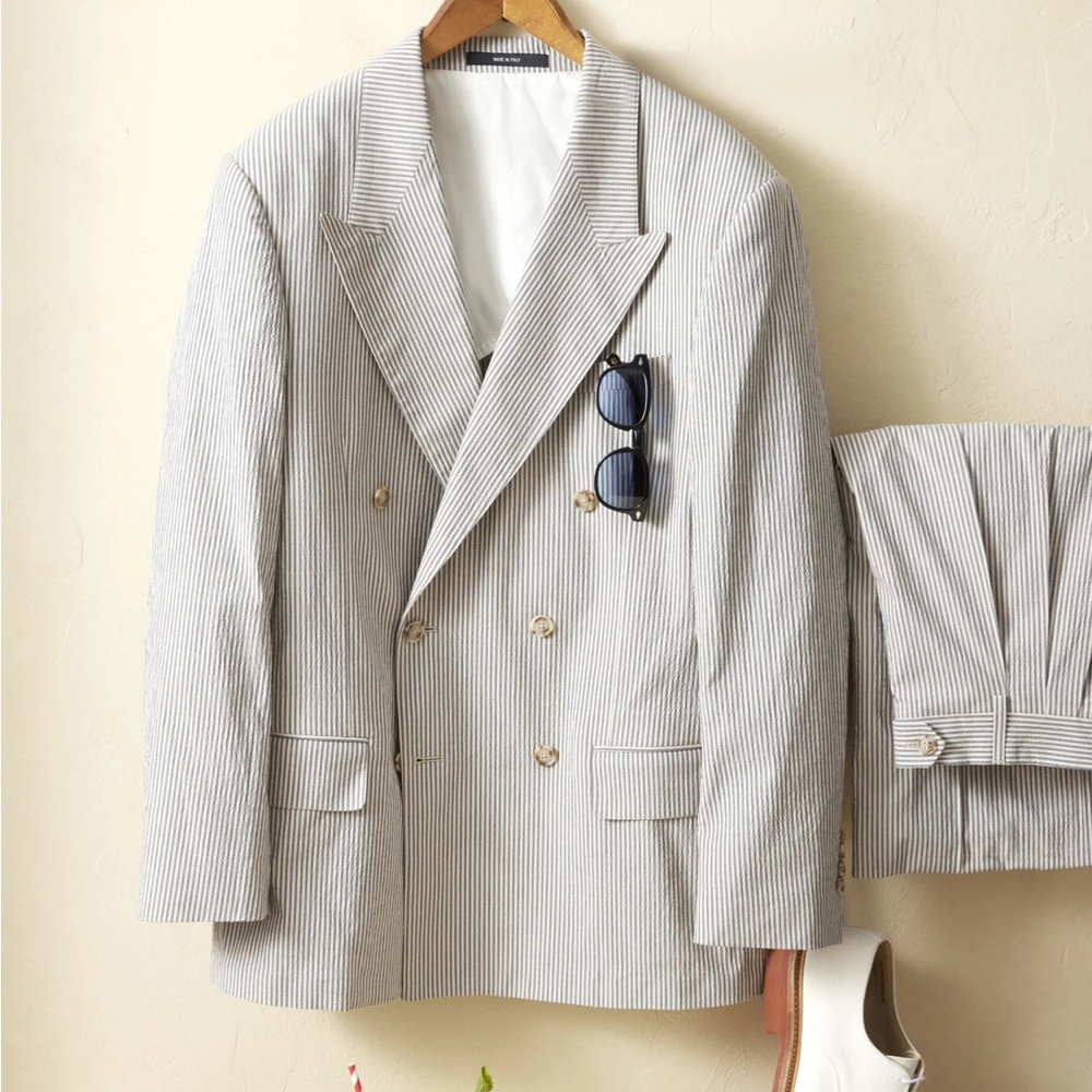 Todd Snyder x Kentucky Derby Limited Edition Seersucker Double Breasted Blazer